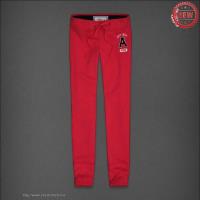 dames abercrombie sweatpants lace-up rood Lightning Levering l79aq620